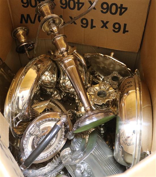 A group of assorted plated wares
